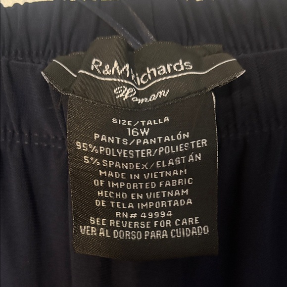 R&M Richards Navy and Silver pantsuit. - Picture 7 of 8